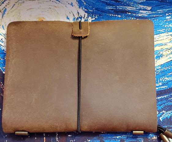 The inspiration: a generic Traveler's Notebook