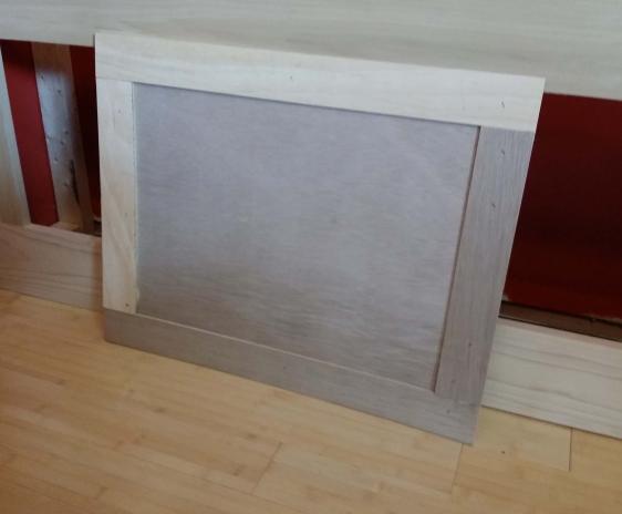 Photo of a simple cabinet door panel.